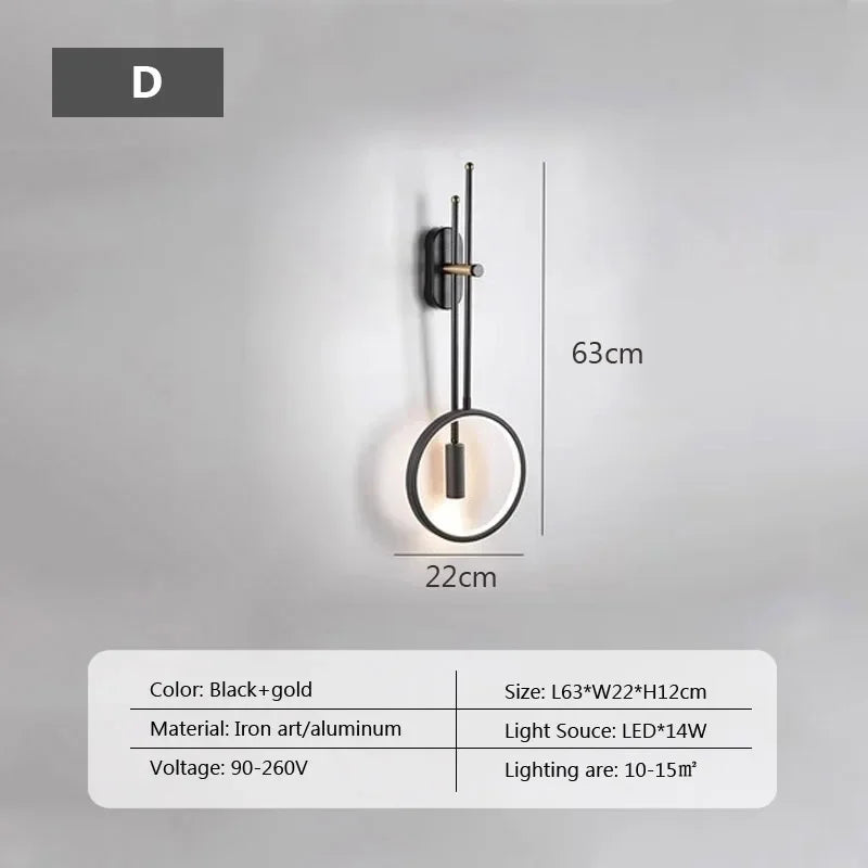 applique murale led moderne pour décoration intérieure élégante