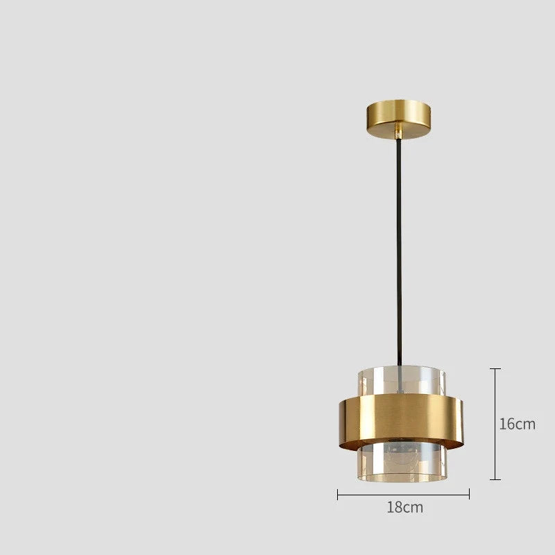 suspension moderne en verre pour décoration intérieure élégante