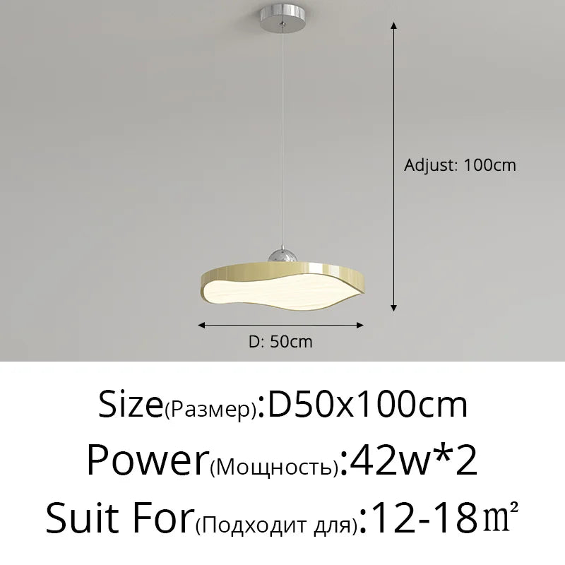 lustre rond moderne minimaliste protection des yeux