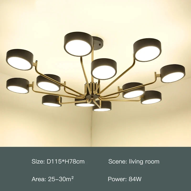 lustre moderne simple pour éclairage intérieur design élégant