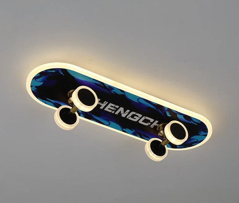 Plafonniers créatifs en forme de Skateboard