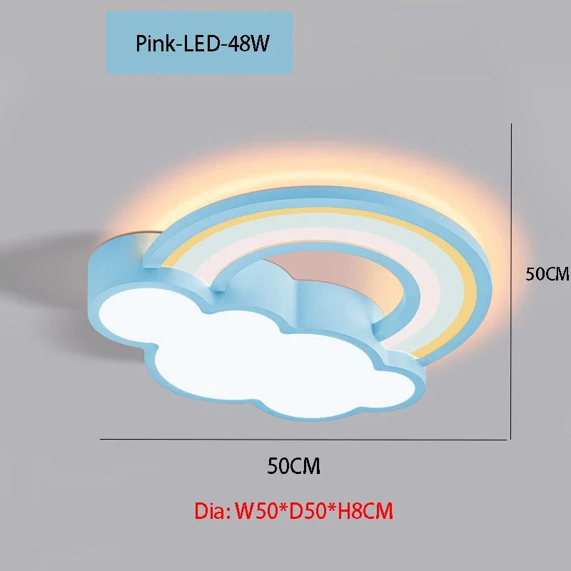 plafonnier led nuage lumière moderne pour chambre enfant