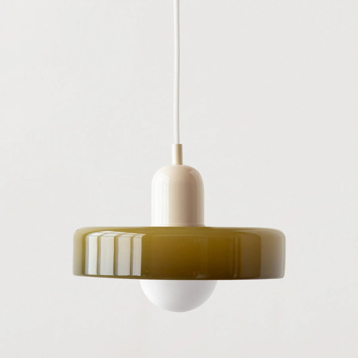 lustre moderne suspendu en verre coloré pour intérieur
