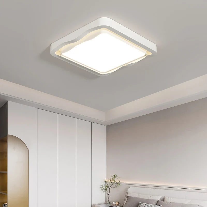 plafonnier moderne style salon crème protection yeux spectre complet