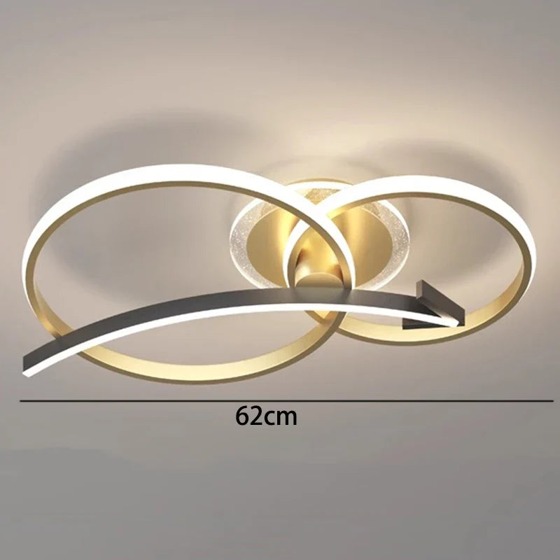 plafonnier nordique intelligent pour éclairage intérieur moderne