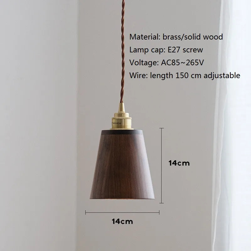 loft bois led suspension abat-jour moderne décoration maison éclairage