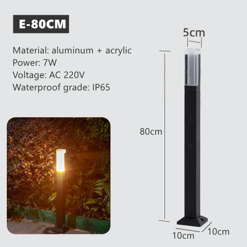 lampe led extérieure simple pour éclairage de jardin et paysage