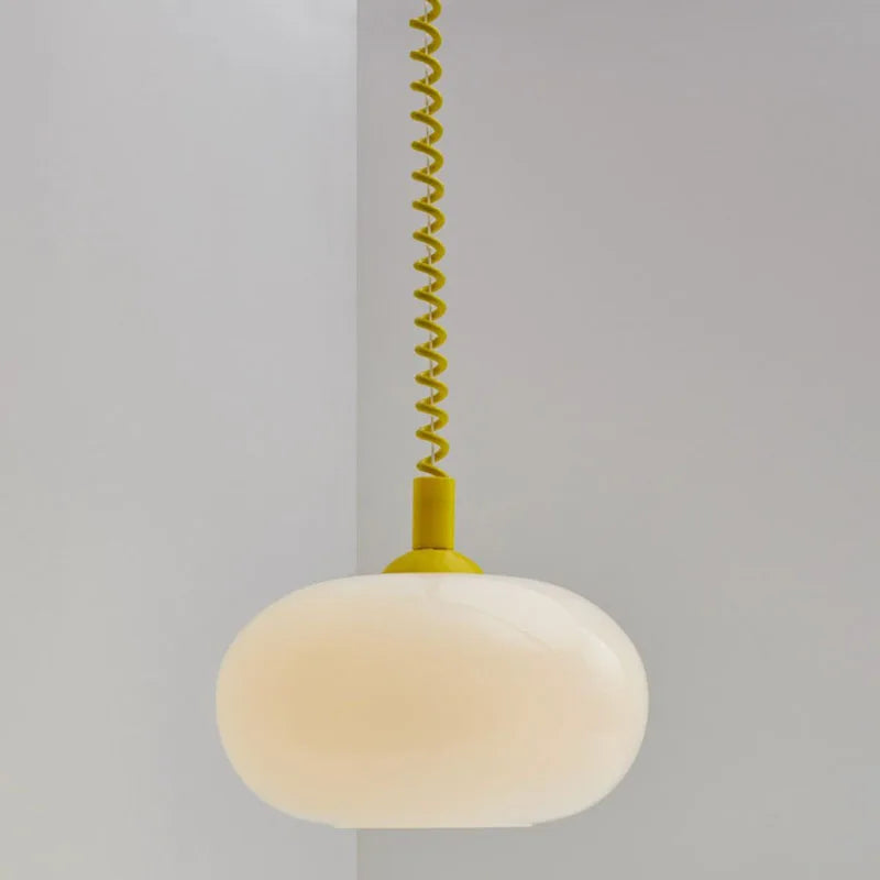 Lustres en verre Bauhaus lampes suspendues nordiques chambre à coucher en plus du salon salle à manger Restaurant lampe suspendue de couleur moderne