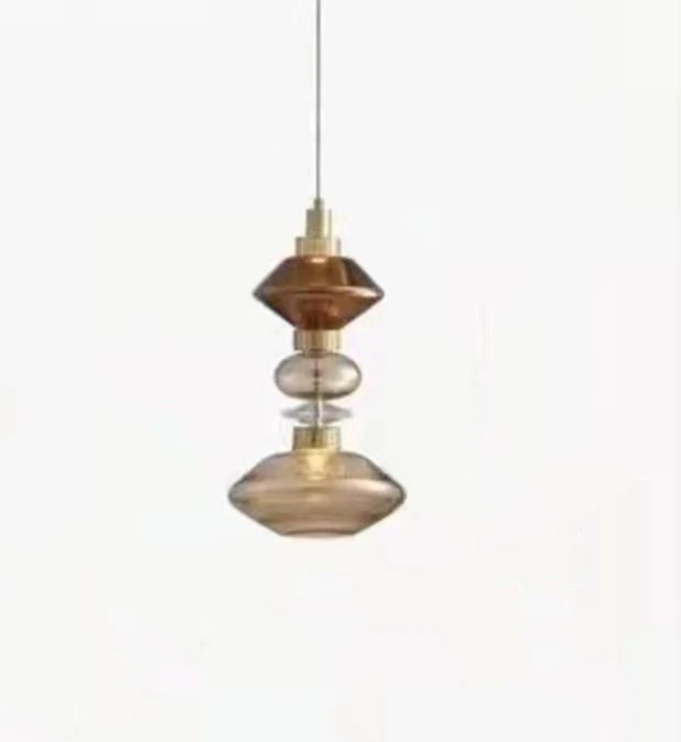 suspension design italienne en verre pour intérieur élégant