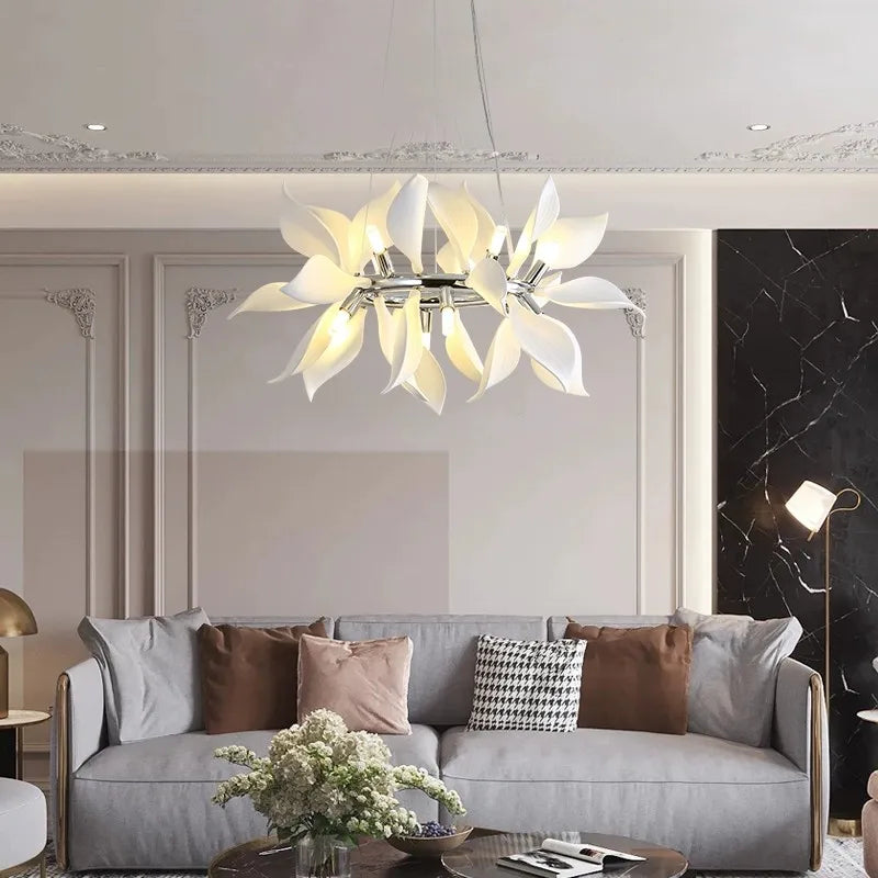 lustre moderne led nordique pour hôtel villa brillant