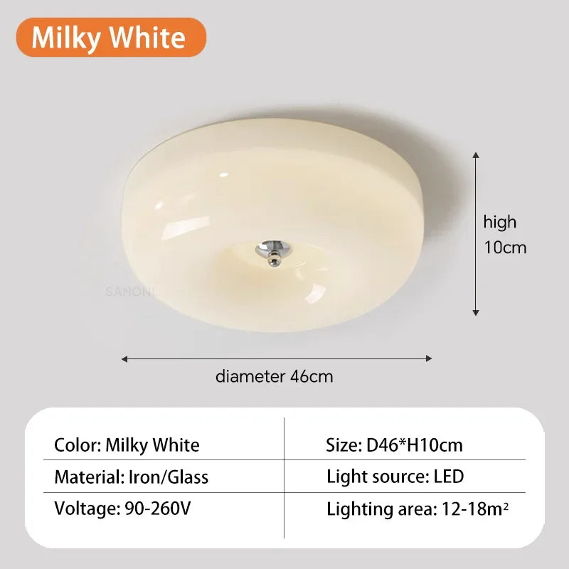 Plafonnier ancien verre led bauhaus maison