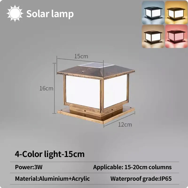 Lampe pilier LED étanche E27