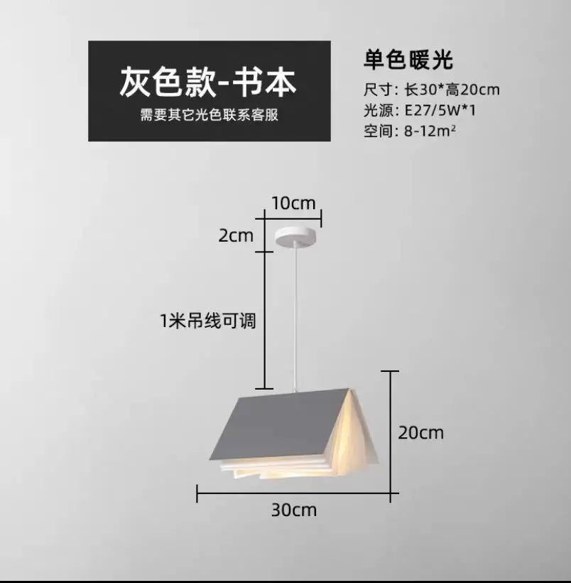 suspension créative en forme de livre pour décoration intérieure et extérieure