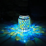 lanternes solaires en mosaïque pour jardin et terrasse