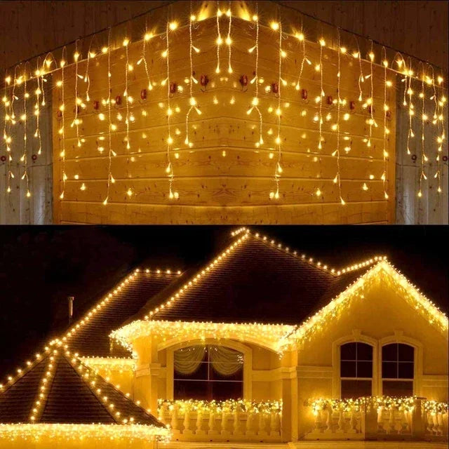 guirlande lumineuse extérieure décorations de Noël pour hiver
