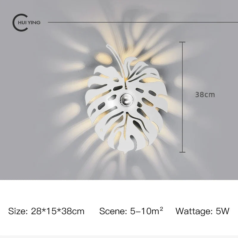 applique murale nordique en fer à led décorative pour intérieur élégant