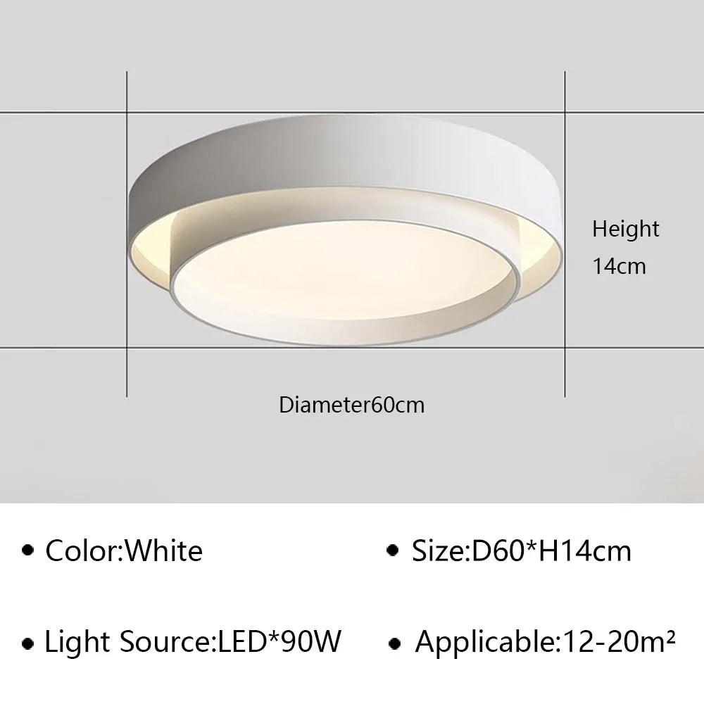 lustre led ultra mince moderne pour décoration intérieure
