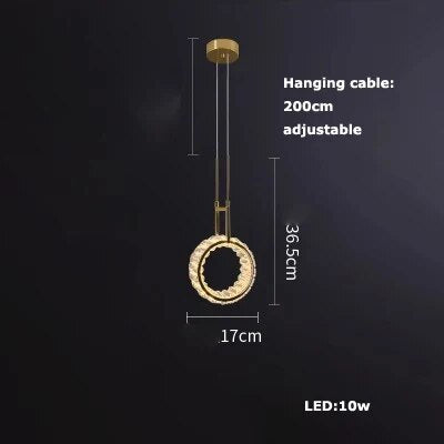 suspension luminaire cuir led verre lustre