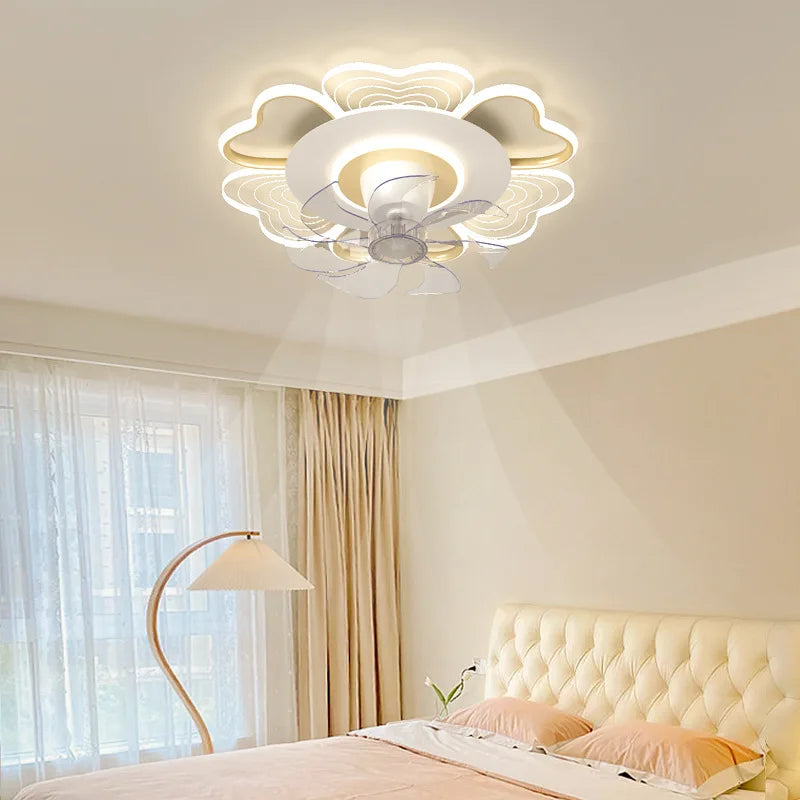 plafonnier moderne avec ventilateur rotatif 360 degrés pour un éclairage tendance