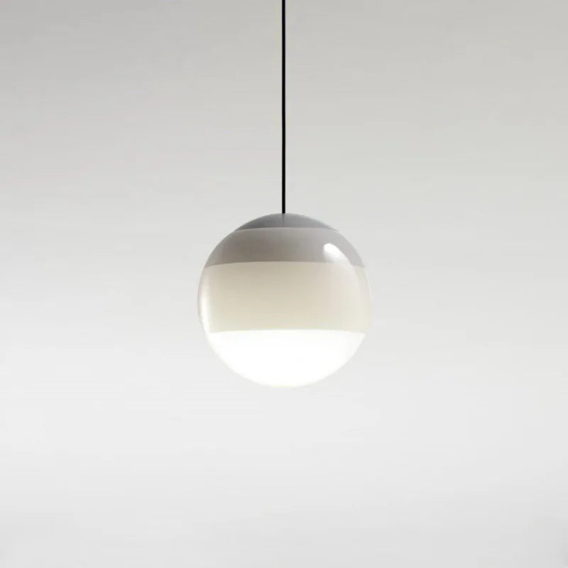 lustre suspension led moderne en verre dégradé pour intérieur