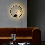 applique murale nordique moderne led en fer aluminium acrylique