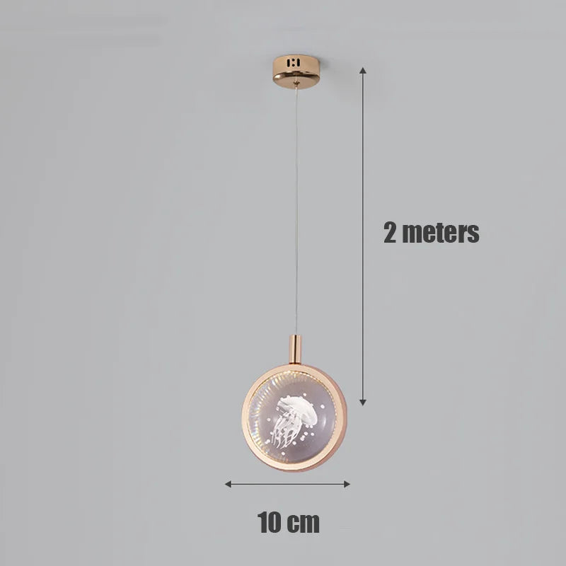 suspension led design pour intérieur de salon