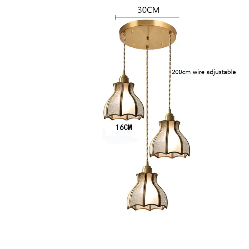 iwhd suspension moderne en cuivre verre led décorative