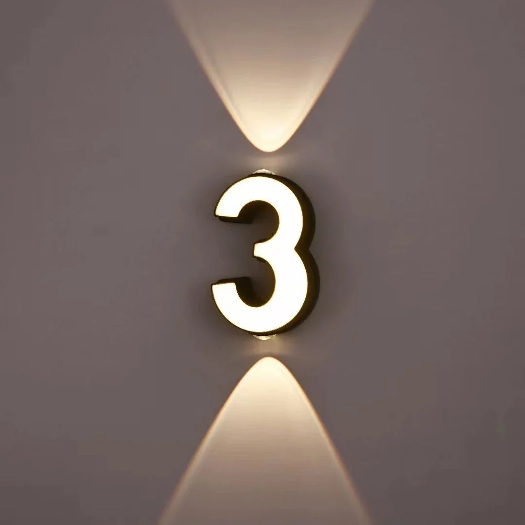 lampe numérique extérieure étanche led projection paysage signature moderne