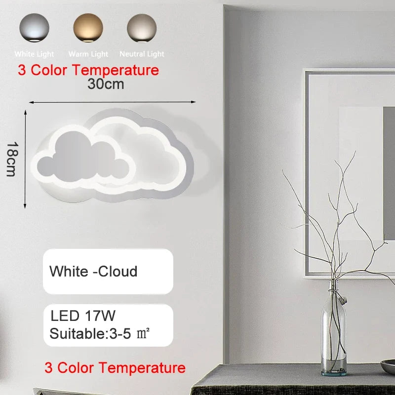 lustre led moderne en forme de lune étoile nuage pour enfants