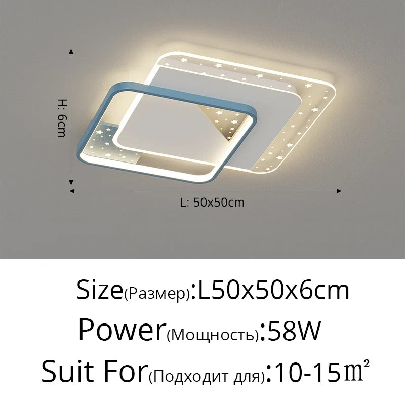 plafonnier moderne à leds pour éclairage intérieur décoratif