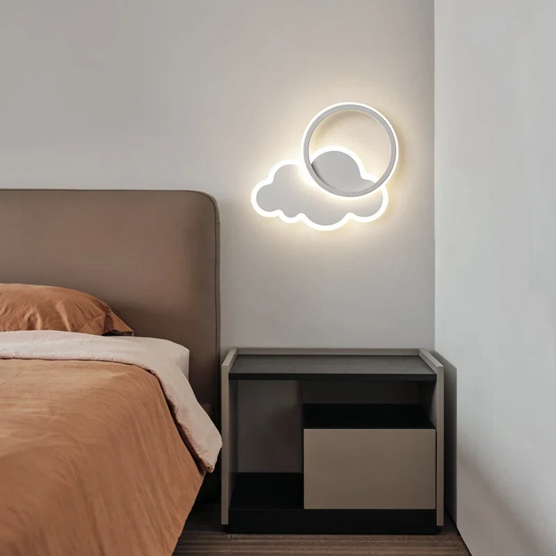 lampe led murale créative en forme de nuage pour enfants