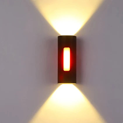 12W Outdoor LED Wall Lamp IP65 Waterproof Simple Up and Down Lighting Porch Garden Lights Home Sconce Decorative COB Spotlight
