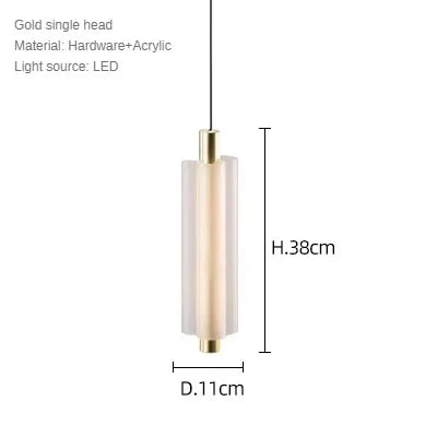 suspension en acrylique design pour éclairage moderne et élégant
