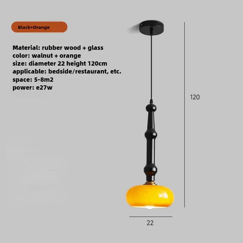 suspension en bois et verre au design moderne et créatif