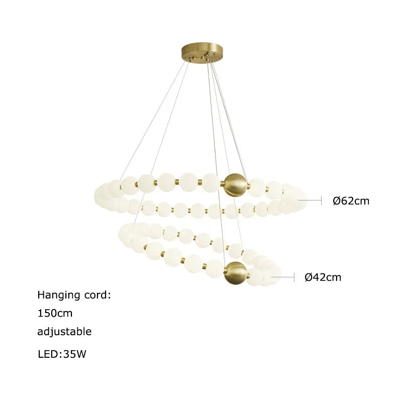 lustre led funky doré argenté pour éclairage intérieur décoratif