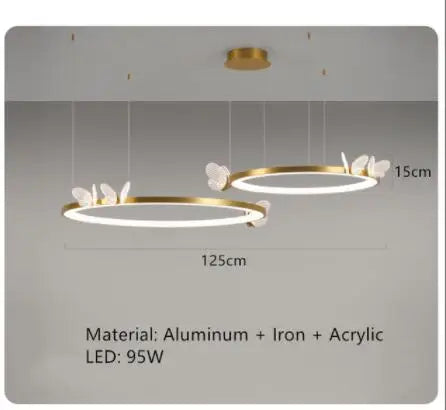 suspension design en acrylique pour décoration moderne de luxe