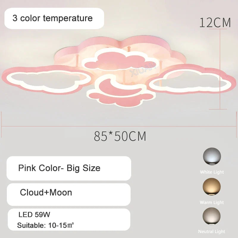 Plafonniers pour chambre d'enfant Pépinière LED Princesse Bébé