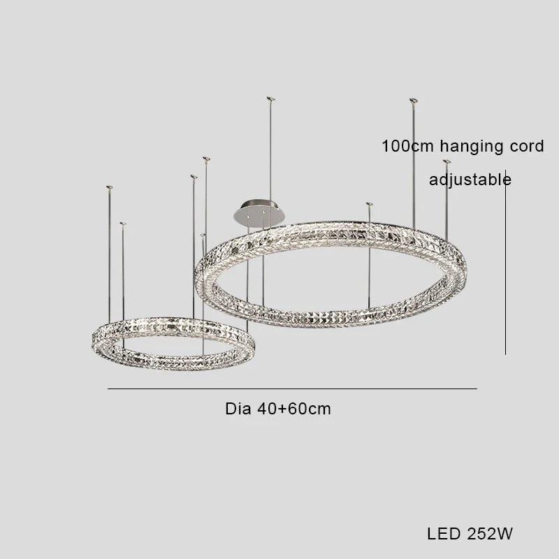 lustre suspendu en cristal design luxe nouvelle collection