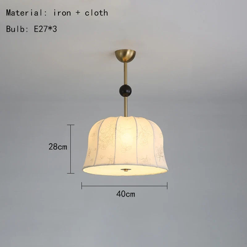 suspension en tissu nordique pour éclairage moderne