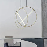 suspension LED design moderne simple luminaire décoratif rond