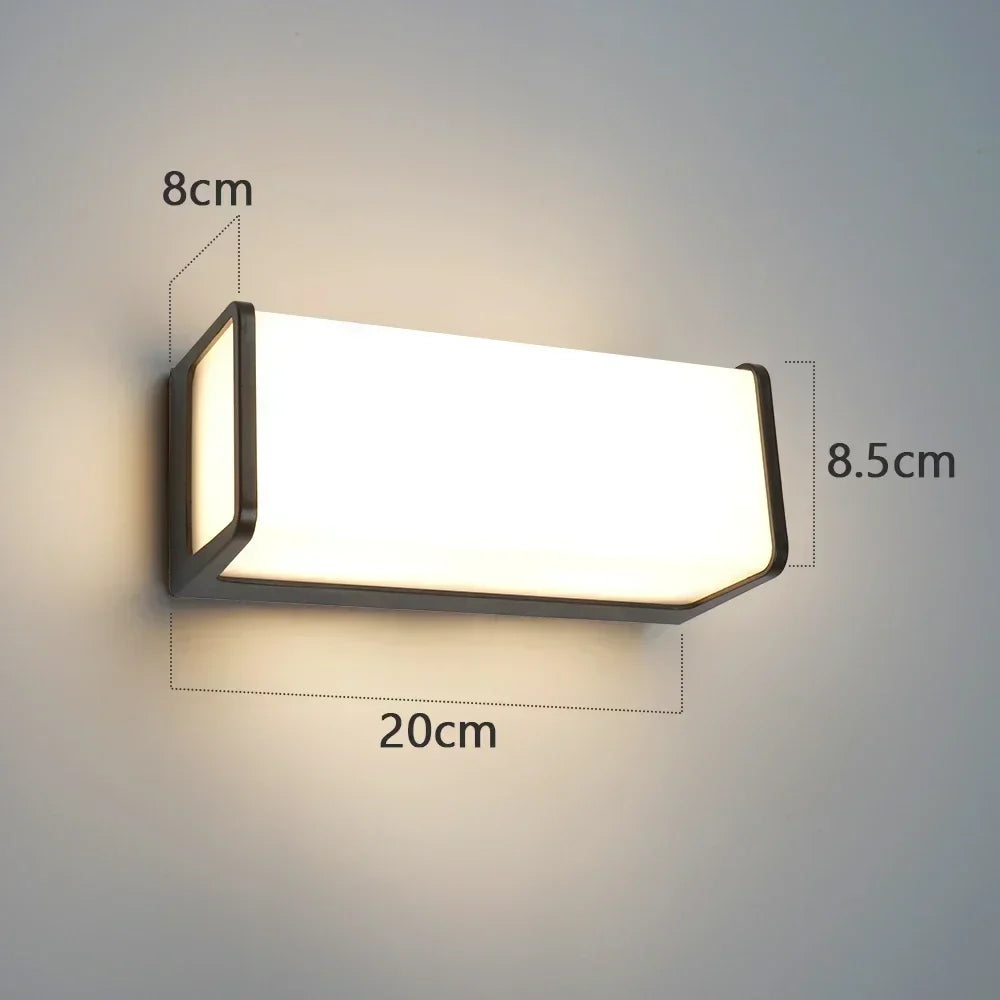 Applique murale LED étanche extérieure IP65 éclairage extérieur LED moderne porche lumières balcon jardin lumières applique extérieure 110V 220V
