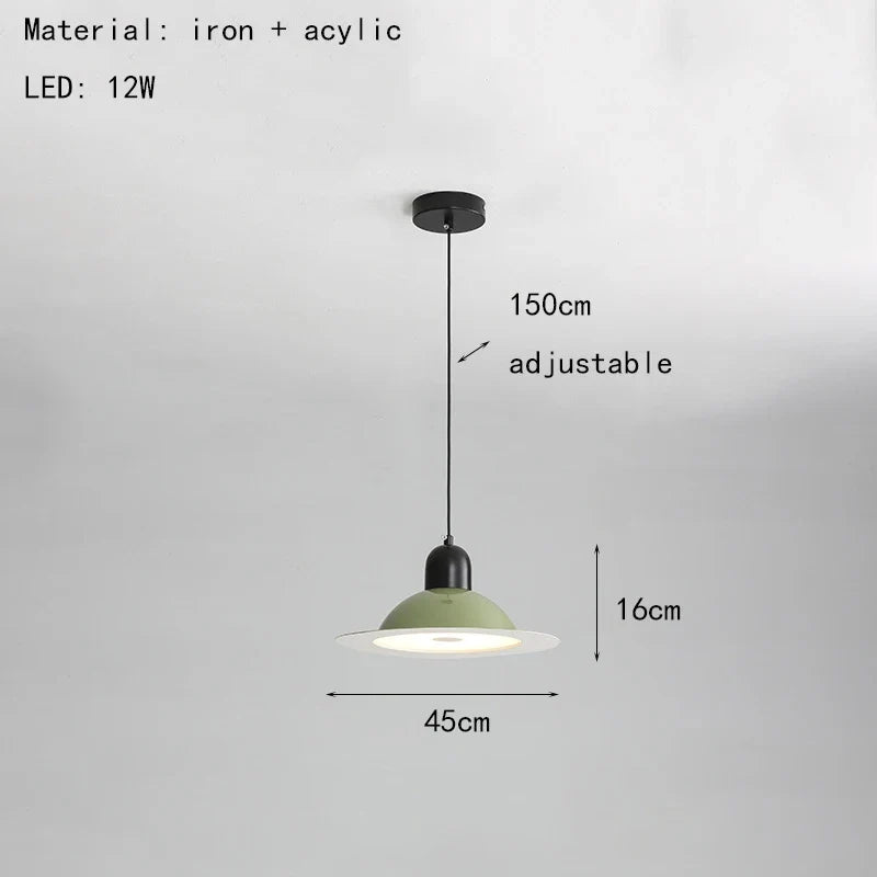 suspension led métal fil réglable lampe suspension