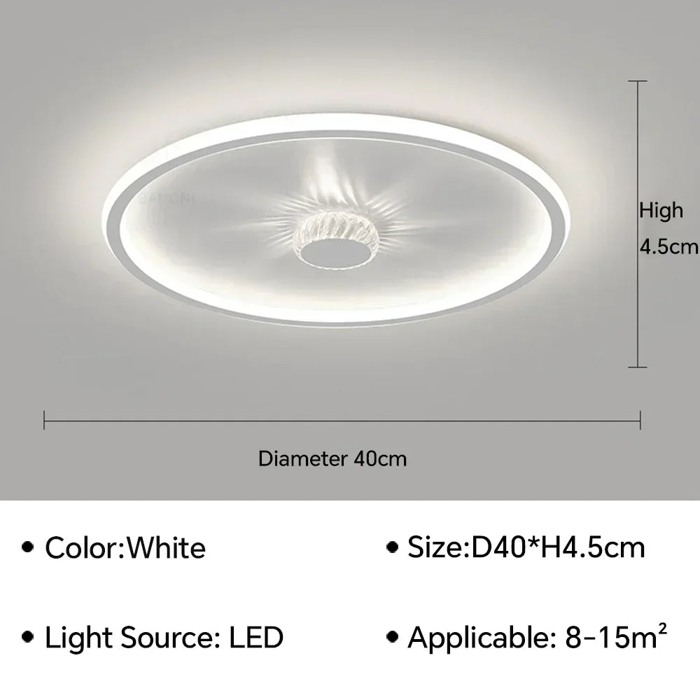 plafonnier moderne à leds pour intérieur décoratif maison