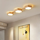 plafonnier led en bois pour décoration intérieure moderne