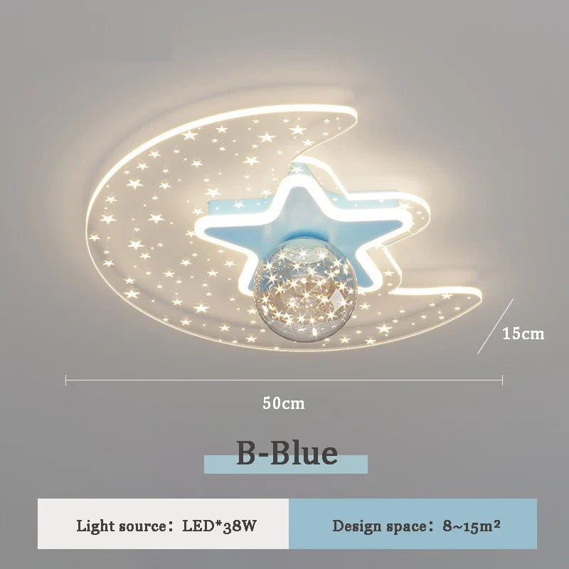 plafonnier ciel étoilé moderne pour chambre d'enfant