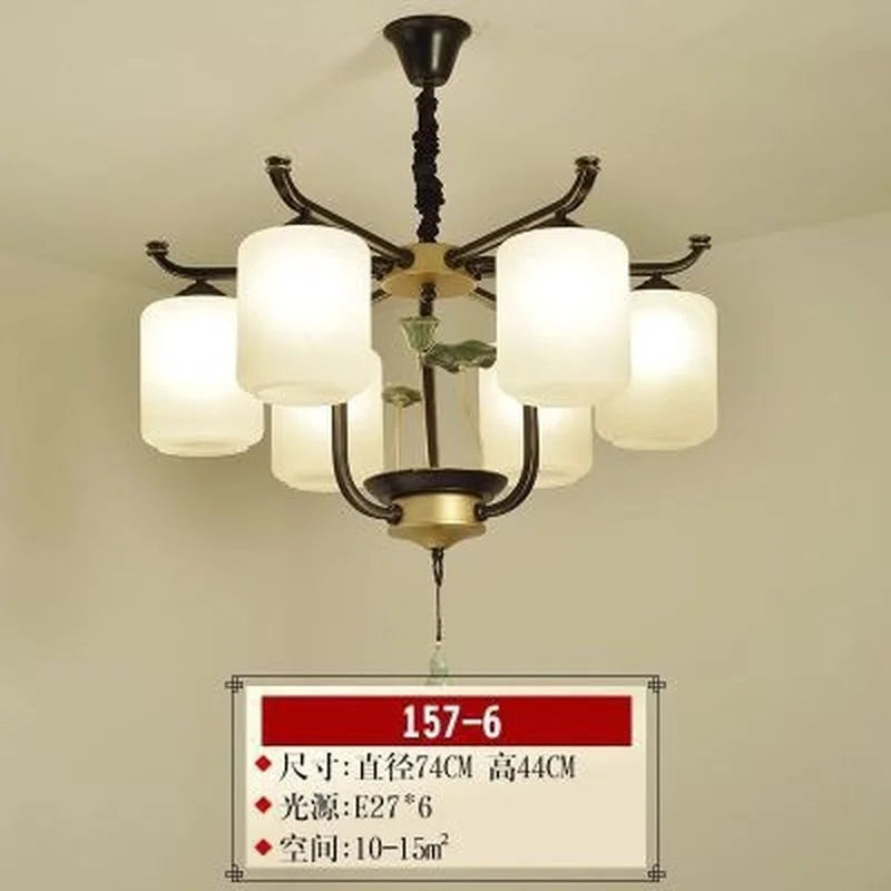 lustre rétro chinois pour un éclairage élégant et chaleureux