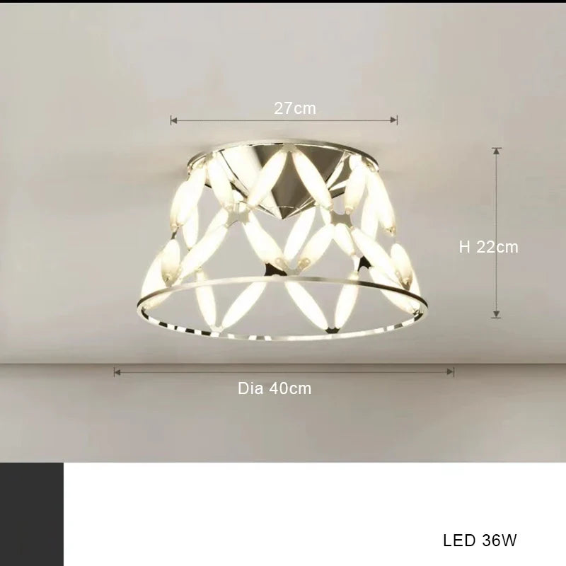 lustre led minimaliste abat-jour fantaisie pour noël