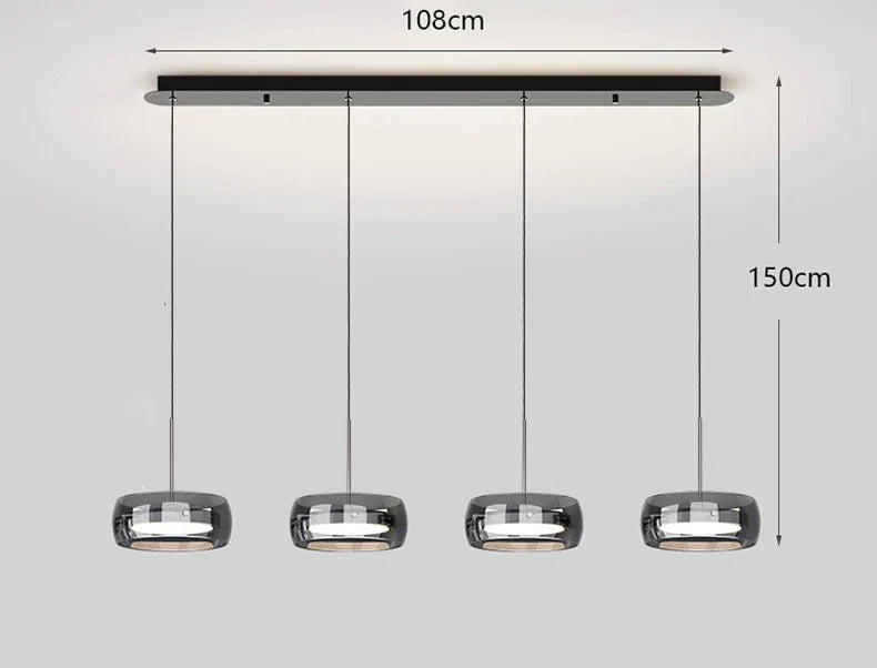 lustre décoratif pour intérieur avec lampes suspendues