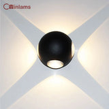 applique murale led étoile et croix moderne étanche pour extérieur