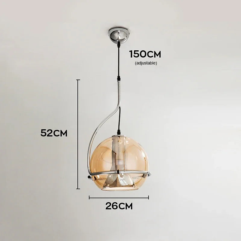 suspension nordique en verre pour intérieur moderne